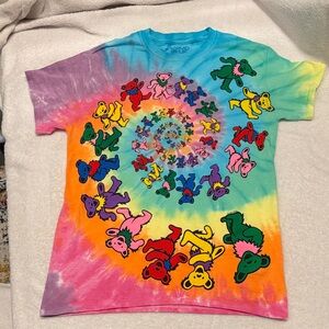 VINTAGE Grateful Dead Dancing Bears Spiral T-shirt